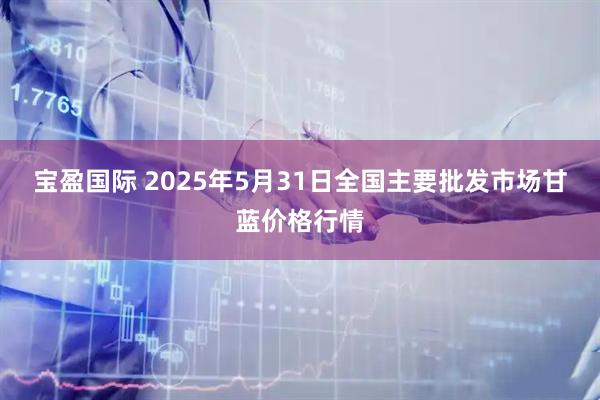 宝盈国际 2025年5月31日全国主要批发市场甘蓝价格行情