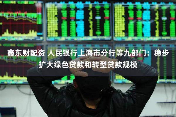 鑫东财配资 人民银行上海市分行等九部门：稳步扩大绿色贷款和转型贷款规模